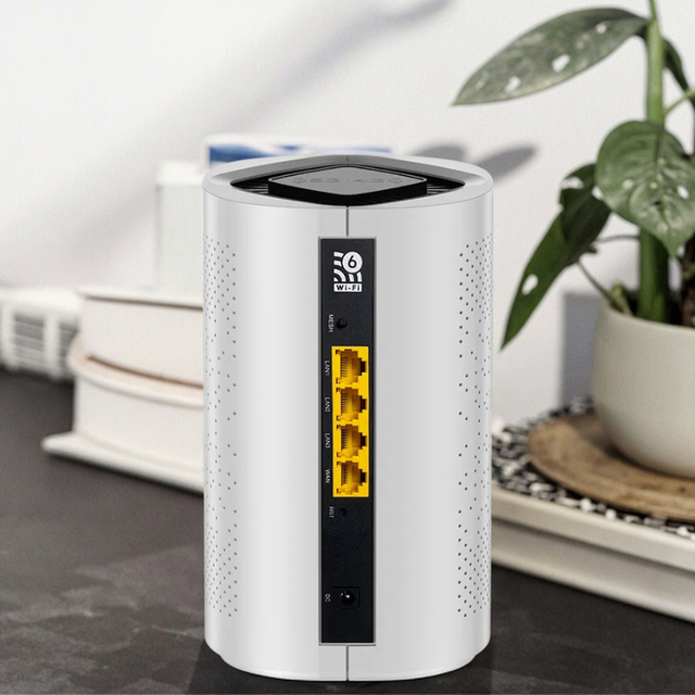 Mesh WiFi6E Gigabit Wireless Internet 4G 5G Router Covers up to 100m for 50 Devices WPA Black Includes Firewall & VPN