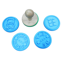 Molde de silicona Refine Factory para galletas con mango de madera, herramienta de repostería de grado alimenticio, molde decorativo para repostería, utensilio de cocina para panadería casera