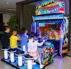 Machine de jeu vidéo d'arcade de tir au pistolet électronique, simulateur laser d'aventure zombie de 65 pouces, à monnayeur, à vendre - Product Image 6