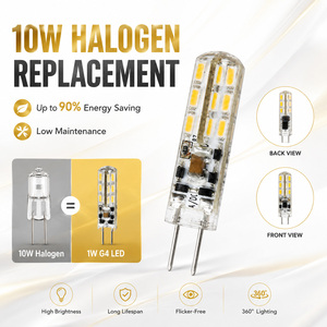 หลอดไฟ LED G4 1.5W 12V AC DC ปรับความสว่างได้ ไม่กระพริบ SMD 2835 15000H รับประกัน 2 ปี CE RoHS ETL สำหรับโคมไฟระย้าภายในอาคาร - Product Image 4