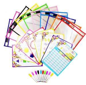 Eco PET Dry Wipe Bag, Painting <b>Erasable</b> Handwriting Bag, Transparent Document Bag - Product Image 1