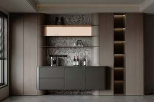 Modern Design Matching Wall Cabinets, Custom Furniture, Luxury Doors, Walls and Cabinets All Adopt a Unified Color Tone - Product Image 4