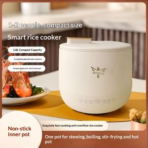 หม้อหุงข้าวไฟฟ้าอเนกประสงค์ขนาดเล็ก หม้อไฟฟ้าอัจฉริยะ หม้อหุงข้าวมินิ ตัวเครื่องพลาสติก 500 วัตต์ สำหรับนักเรียน - Product Image 2