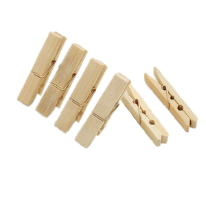 Pinces à linge en bois naturel multifonctionnelles modernes, plusieurs tailles, efficaces et écologiques pour les vêtements - Product Image 2