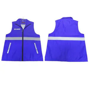 Colorful Safety Vest Construction Workwear Vest Reflective Waistcoat With Reflective Bands