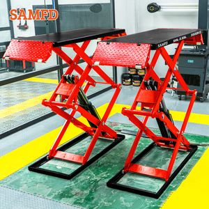 Elevador de Tijera Hidráulico de Doble Cilindro SAMFD SML-3.5SL de 3.5t con Elevación Completa para Automóviles con Altura Máxima de 70.87'' - Product Image 5