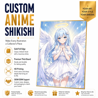 Papan Shikishi Akrilik Anime Jepang Custom, Papan Tanda Tangan Anime Jepang, Papan Shikishi Custom, Shikishi Foil
