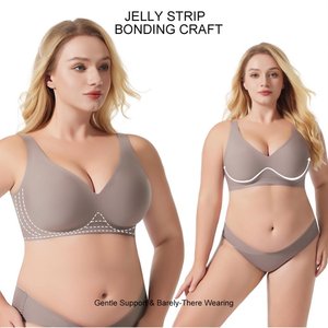 Sujetador Deportivo Sin Costuras con Tirantes Ajustables en U para Mujer, Sujetador <span class=keywords><strong>Push</strong></span>-<span class=keywords><strong>Up</strong></span> Cómodo para Mujer - Product Image 3