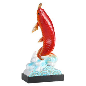 Yuyue Longmen Office Light Luxury High-end Creative Koi Fish Lucky Ornament Entrada Gabinete de vino Gabinete de TV como decoración - Product Image 5