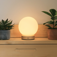 Support de vente en gros direct d'usine LED personnalisées 2000mAh lampes de table à piles rechargeables en bois lumière de luxe pour la maison