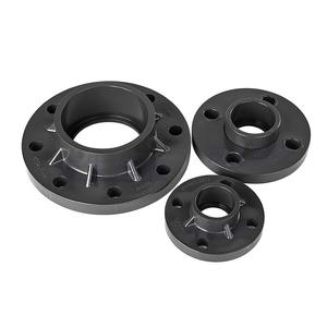 Raccord de tuyauterie noir en PVC à bride intégrée, norme ANSI Sch80, 95,21 mm, pour l'industrie chimique, pétrolière et gazière, procédé de moulage - Product Image 1