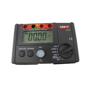 UNI-T UT521 เครื่องทดสอบความต้านทานกราวด์แบบดิจิตอล แสดงผลแรงดันต่ำ แสดงข้อมูลการจัดเก็บข้อมูล แสดงผลการโอเวอร์โหลด จอ LCD มีไฟแบ็คไลท์ - Product Image 5