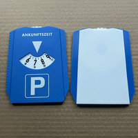 Disque de stationnement publicitaire en plastique durable avec logo et couleur personnalisés, grattoir à glace pour voiture Euro, sérigraphie, cadeau promotionnel d'entreprise