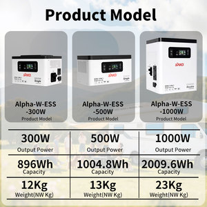 תחנת כוח ניידת חיצונית 300w 3000w טווח lifepo4 סוללת ליתיום למחנאות מקור חשמל פאנל סולארי - Product Image 3