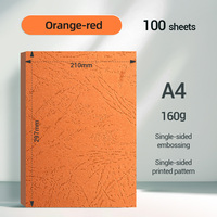 Papel A4 de Alta Calidad al por Mayor, 160 g, 100 Hojas/Bolsa, Hojas Multicolores con Impresión Texturizada Personalizada