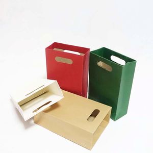 Custom Logo Flexo Printed Eco-friendly Brown Kraft Paper Bags with Die-cut Handle for Food Packaging Milk & Sushi Takeaway - Product Image 6