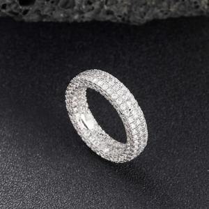 แหวนชุบทอง14K 925เงินสเตอร์ลิงแหวนฮิปฮอปกับเครื่องประดับงานหมั้นและงานแต่งงานสำหรับทุกเพศ - Product Image 2