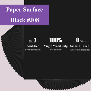 Passepartout Nero da 1,6 mm Senza Acidi, Non Tagliato, Facile da Tagliare per Cornici <span class=keywords><strong>di</strong></span> Opere d'<span class=keywords><strong>Arte</strong></span> S&<span class=keywords><strong>L</strong></span> Art - Product Image 2
