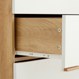 Cómoda con Múltiples Cajones, Moderna, para Dormitorio y Sala de Estar, <span class=keywords><strong>Madera</strong></span> Sólida, Duradera, Ecológica, Gabinete de Almacenamiento con 4 Cajones - Product Image 4