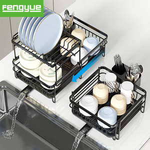 Gabinete <span class=keywords><strong>de</strong></span> cocina deslizante ajustable <span class=keywords><strong>de</strong></span> 2 niveles, vajilla, plato, cuenco, <span class=keywords><strong>escurridor</strong></span> <span class=keywords><strong>de</strong></span> secado, estante <span class=keywords><strong>de</strong></span> almacenamiento, ahorro <span class=keywords><strong>de</strong></span> espacio <span class=keywords><strong>Vertical</strong></span> - Product Image 1