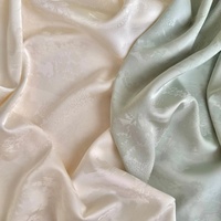 Tissu satiné en polyester jacquard extensible doux à motifs floraux de qualité supérieure pour femmes et filles Abaya Hijab Niqab Châle Burqa Montagne # 137