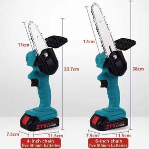 Larix 21V 4/6 inch không dây mini pruner chuỗi thấy công cụ không chổi than gỗ Máy cắt vườn cắt tỉa cắt điện - Product Image 3
