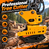 Excavator Tree Grapple Saw Hydraulic Forestry Attachment for Cutting Timber Logs Wood Handling and Logging Operations
