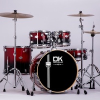 Batterie de percussions Birch Jazz 5 pièces 22x18, ensemble professionnel pour performance avec 7 couleurs pour les concerts sur scène