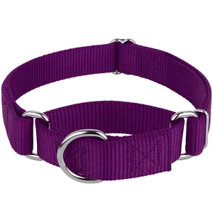 Atualizado Nylon Anti-Escape Martingale Dog Collar Safe Ajustável Coleiras Fácil de Limpar Uso Diário Walking Training Collar