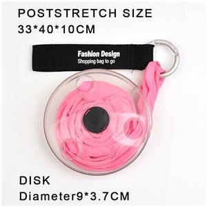 Sac de courses pliable créatif <span class=keywords><strong>2022</strong></span>, sac de voyage portable, mini sac de shopping réutilisable, sac à main en polyester, sac de rangement pliable - Product Image 2