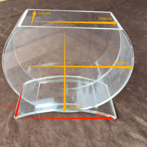 Pecera Mini Personalizada de Cristal Acrílico Orgánico Transparente para Dibujos Creativos - Product Image 3