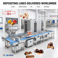 Machine automatique de dépose de chocolat en acier inoxydable avec remplissage central pour usine de chocolat