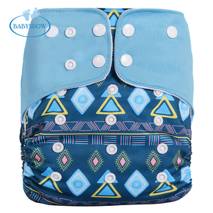 Pañales de tela lavables reutilizables ecológicos bolsillo impresos al por mayor impermeable PUL talla única ajustable 3D Prevención de fugas - Product Image 1