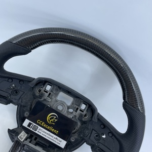 Volant sport en cuir et fibre de carbone véritable personnalisé CCExcellent pour Land Rover Range Rover <span class=keywords><strong>Evoque</strong></span> 2012-2019 - Product Image 3