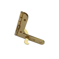 Charnière de boîte en bois de bijoux plaquée or d'accessoires en métal