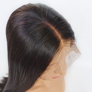 Parrucca Frontale in Pizzo Svizzero Invisibile con Capelli Umani Brasiliani Vergini Remy a Doppia Trama, Effetto Cuoio Capelluto Naturale, Economica all'Ingrosso - Product Image 1