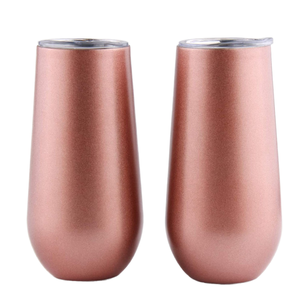 6oz Custom Logo Belly Cup Insulated Stainless Steel Tumbler Portable <b>Champagne</b> Cups Party Home Use <b>Gifts</b> - Product Image 1