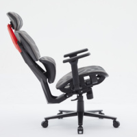 Chaise de bureau ergonomique moderne pour ordinateur, dossier irrégulier réglable, chaise de bureau en maille respirante avec soutien lombaire