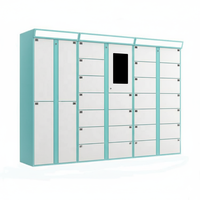 Casier intelligent moderne contrôlé par réseau pour le nettoyage à sec des vêtements, armoire de lavage en libre-service pour hôtels et écoles