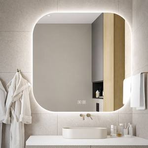 Miroir <span class=keywords><strong>LED</strong></span> intelligent sans cadre CF Square, fonctionnalités personnalisables en option, taille personnalisée 50-100 cm, miroir mural pour salle de bain <span class=keywords><strong>avec</strong></span> éclairage - Product Image 6