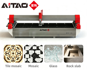 Aitao 5 Axis CNC Waterjet <b>Cutter</b> Kitchen Island Countertop Engraved Borders Decorative <b>Edge</b> Finishing for Stone High Efficiency - Product Image 1