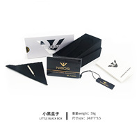 Paquet cadeau Nibosi marques montres boîte d'origine blanc et noir ensemble de luxe boîtes Top montres emballage en papier paquet cadeau de luxe