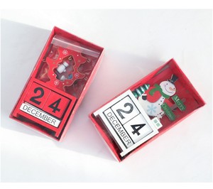 Kanlong impression petits cadeaux artisanat bois <span class=keywords><strong>3d</strong></span> <span class=keywords><strong>calendrier</strong></span> de l'<span class=keywords><strong>avent</strong></span> décoration de noël enfants cadeaux de noël <span class=keywords><strong>calendrier</strong></span> - Product Image 5