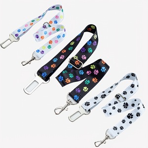 Có Thể Điều Chỉnh Polyester Pet Xe An Toàn Dây Buộc Với Lụa Màn Hình In Ấn Con Chó Xe Dây An Toàn Móc An Toàn Khai Thác Cho Chó Xe Ô Tô - Product Image 1