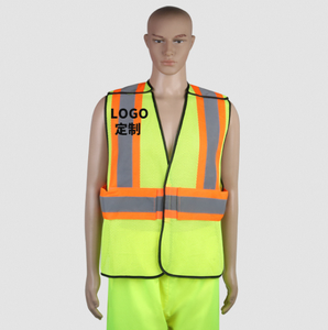 反射材付き建設安全ベスト、反射ホースクリップ付き、高視認性、建設現場用、卸売 - Product Image 6