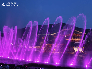 Grande Fontaine Musicale Flottante Dansante DMX512 RGB LED Spectacle Aquatique <span class=keywords><strong>3D</strong></span> Équipement d'Ingénierie Lacustre en Acier Inoxydable - Product Image 1