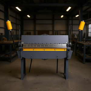 Cintreuse de tôles manuelle de précision 48 pouces pour acier doux de calibre 12, capacité 0-135 degrés, type Box Pan Brake, 8 doigts réglables - Product Image 2