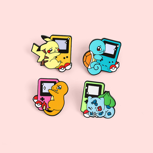 Wholesale Cheap Metal Plated Anime <strong>Badge</strong> Cute Cartoon Lapel Custom Soft Enamel Pins - Product Image 1