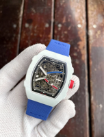 Montre mécanique automatique de luxe pour homme avec tourbillon, boîtier tonneau en fibre de carbone, bracelet en nylon, ultra légère, ultra fine, sportive, étanche