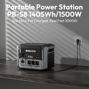 Yesper PB-58 1408Wh LiFePO4ポータブル発電所1500W 230V純粋正弦波ソーラー充電発電所屋外キャンプ用 - Product Image 6